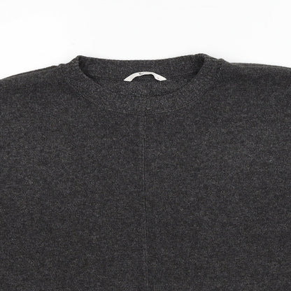 TU Womens Grey Round Neck Polyester Pullover Jumper Size 14