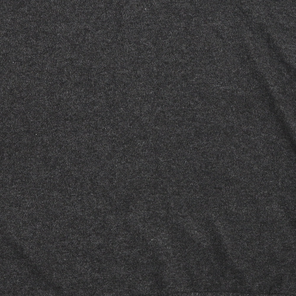 TU Womens Grey Round Neck Polyester Pullover Jumper Size 14