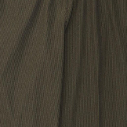 Daxon Womens Green Polyester Trousers Size 16 Regular Zip