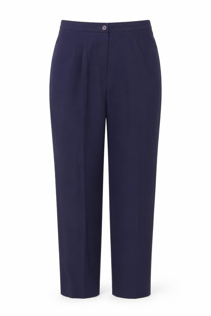 Womens UK Size 33 in Preworn Regular Fit Dress Pants Blue Trousers