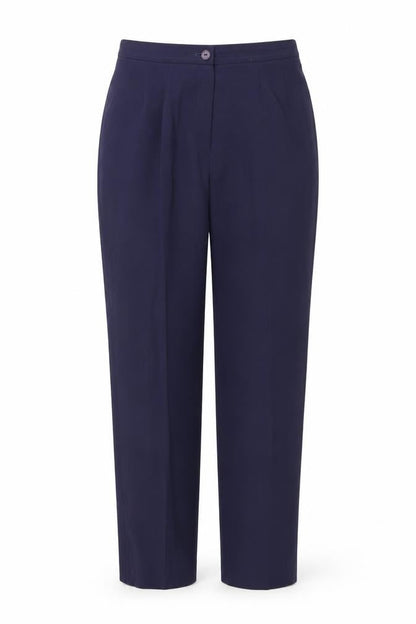 Womens UK Size 33 in Preworn Regular Fit Dress Pants Blue Trousers