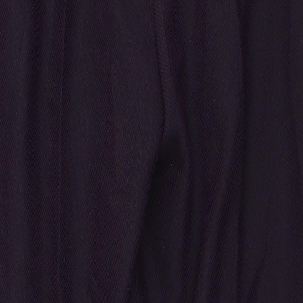 Style Unlimited Womens Purple Polyester Dress Pants Trousers Size 14 Regular Zip