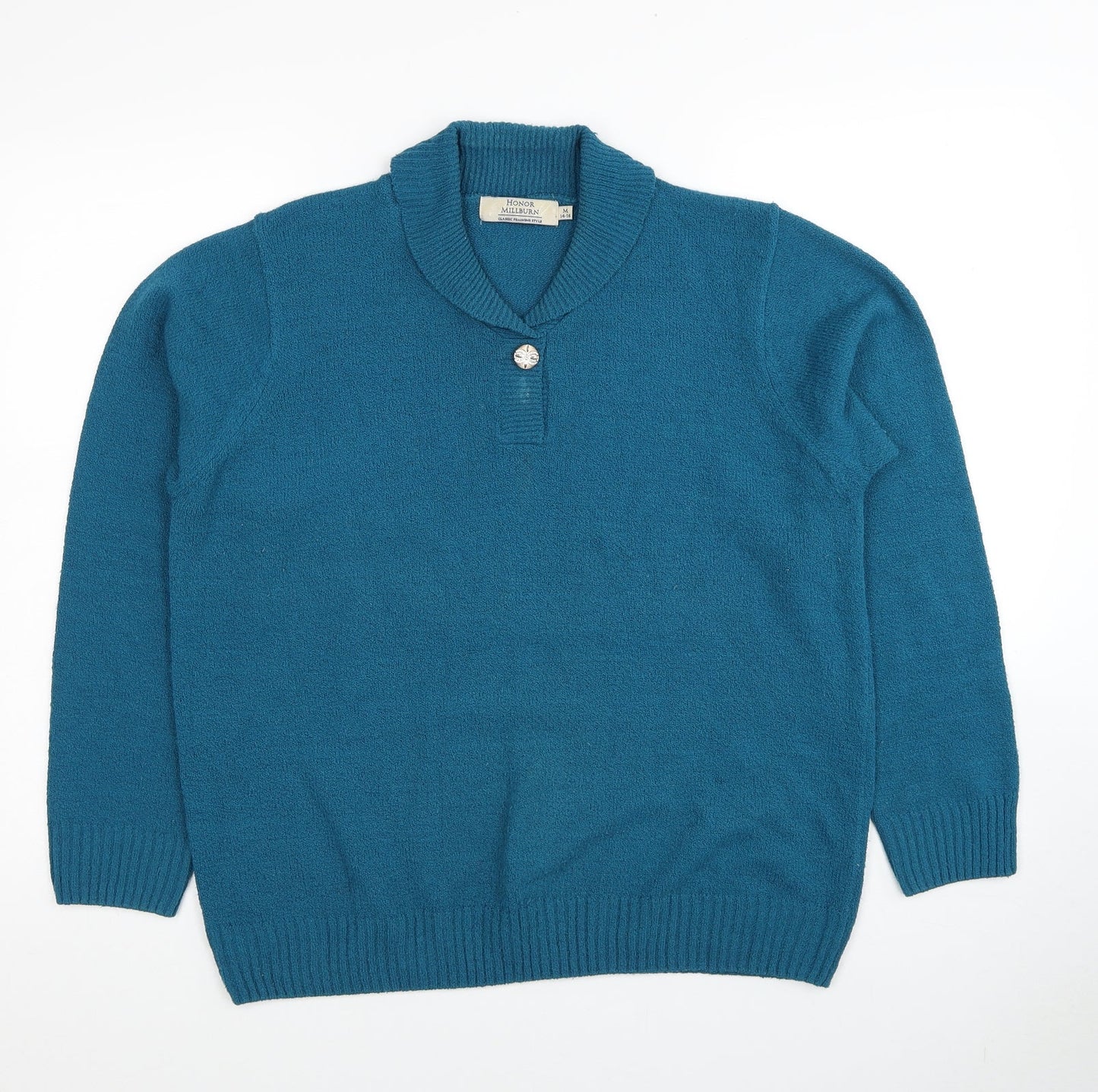 Womens UK Size 14 EWM Blue Pullover Jumper