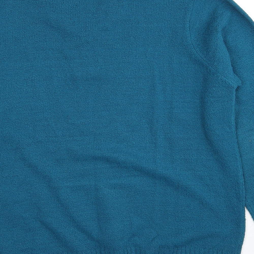 Womens UK Size 14 EWM Blue Pullover Jumper