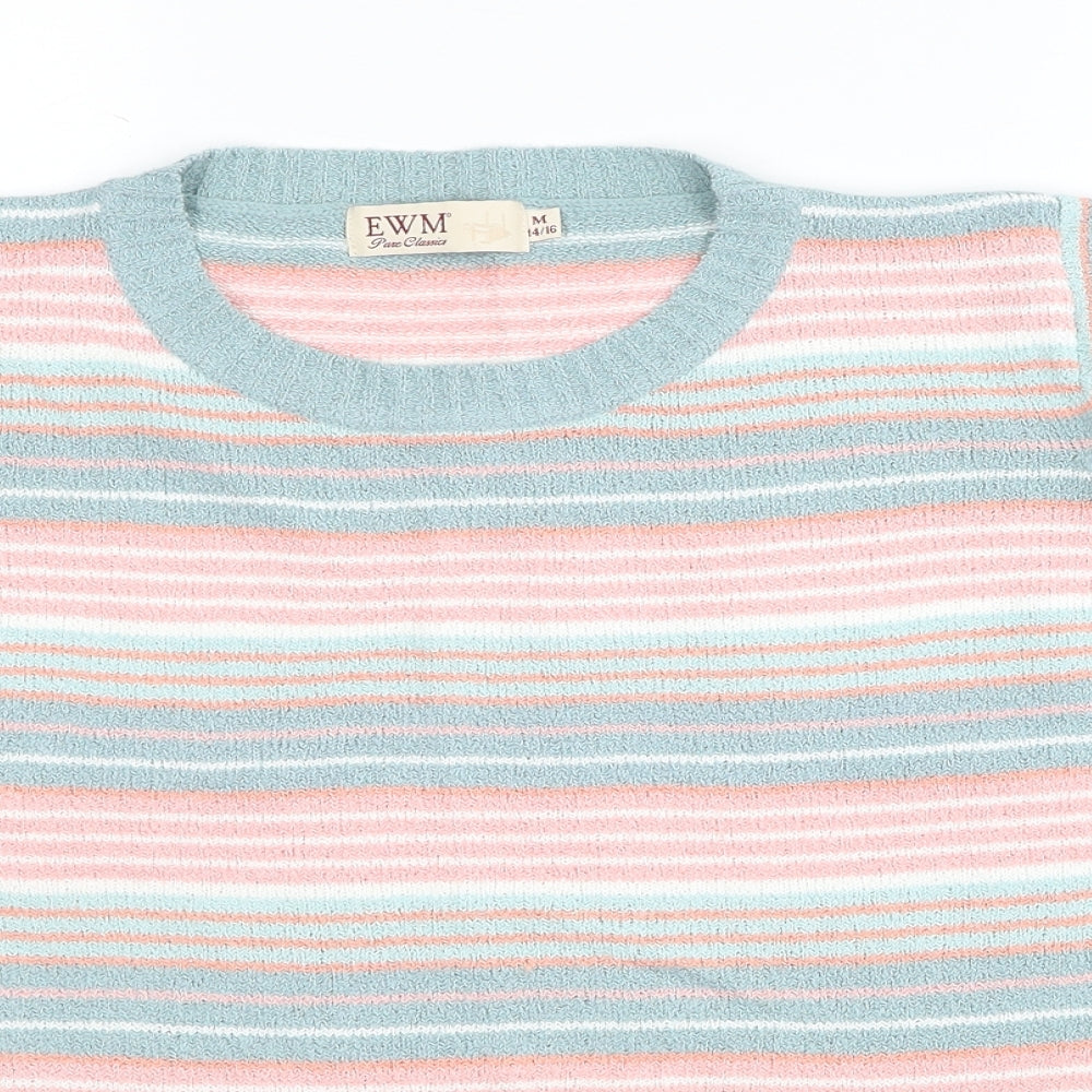 Womens UK Size 14 EWM Multicoloured Pullover Jumper