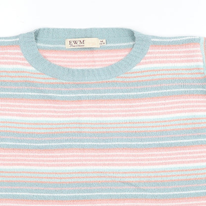 Womens UK Size 14 EWM Multicoloured Pullover Jumper