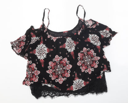 Womens UK Size 12 Select Black Basic Blouse