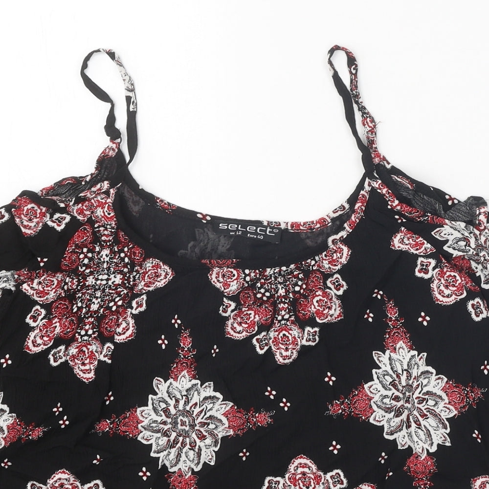 Womens UK Size 12 Select Black Basic Blouse