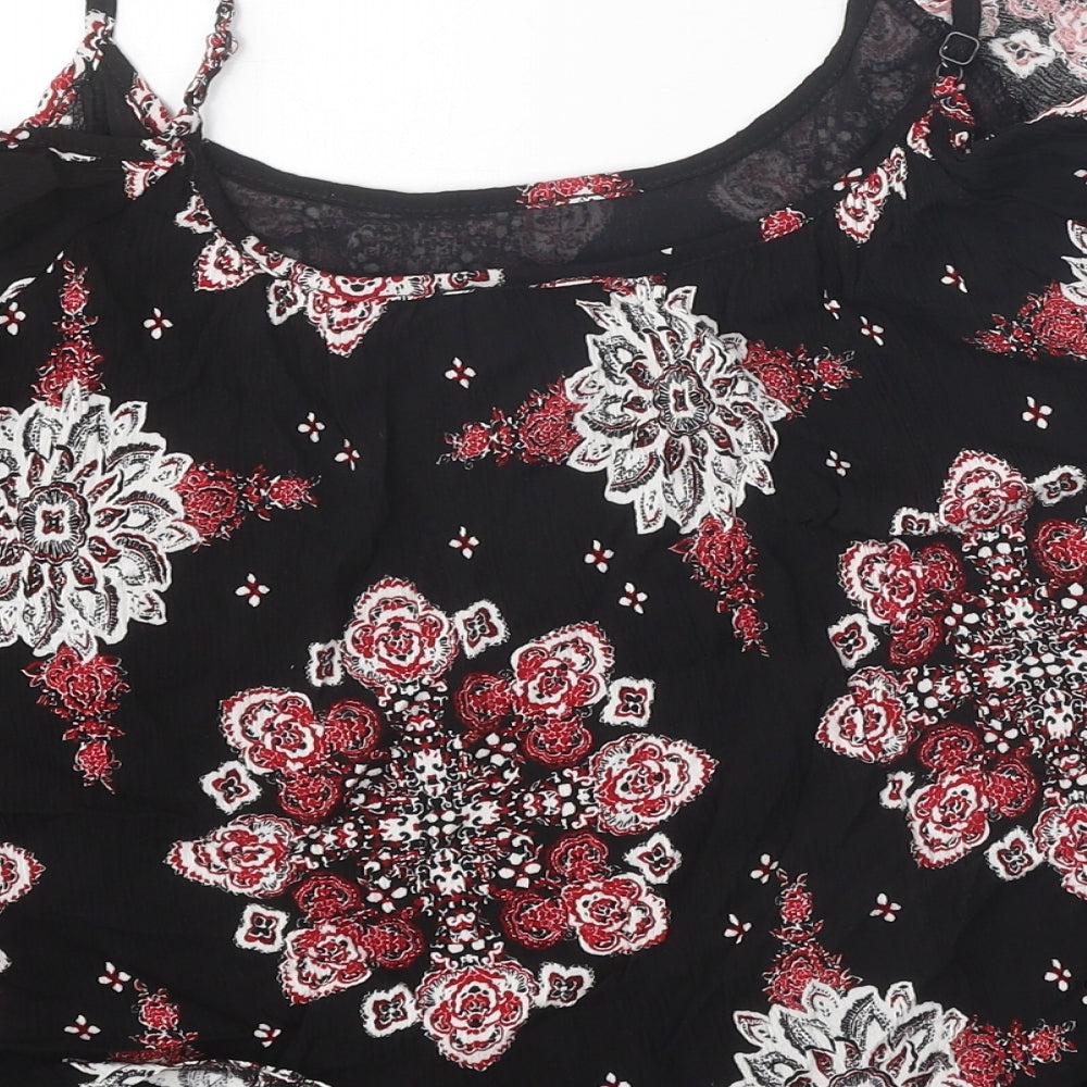 Womens UK Size 12 Select Black Basic Blouse