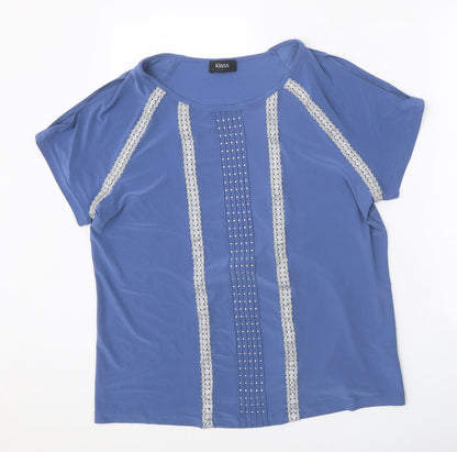 Womens UK Size L Klass Blue Basic Blouse