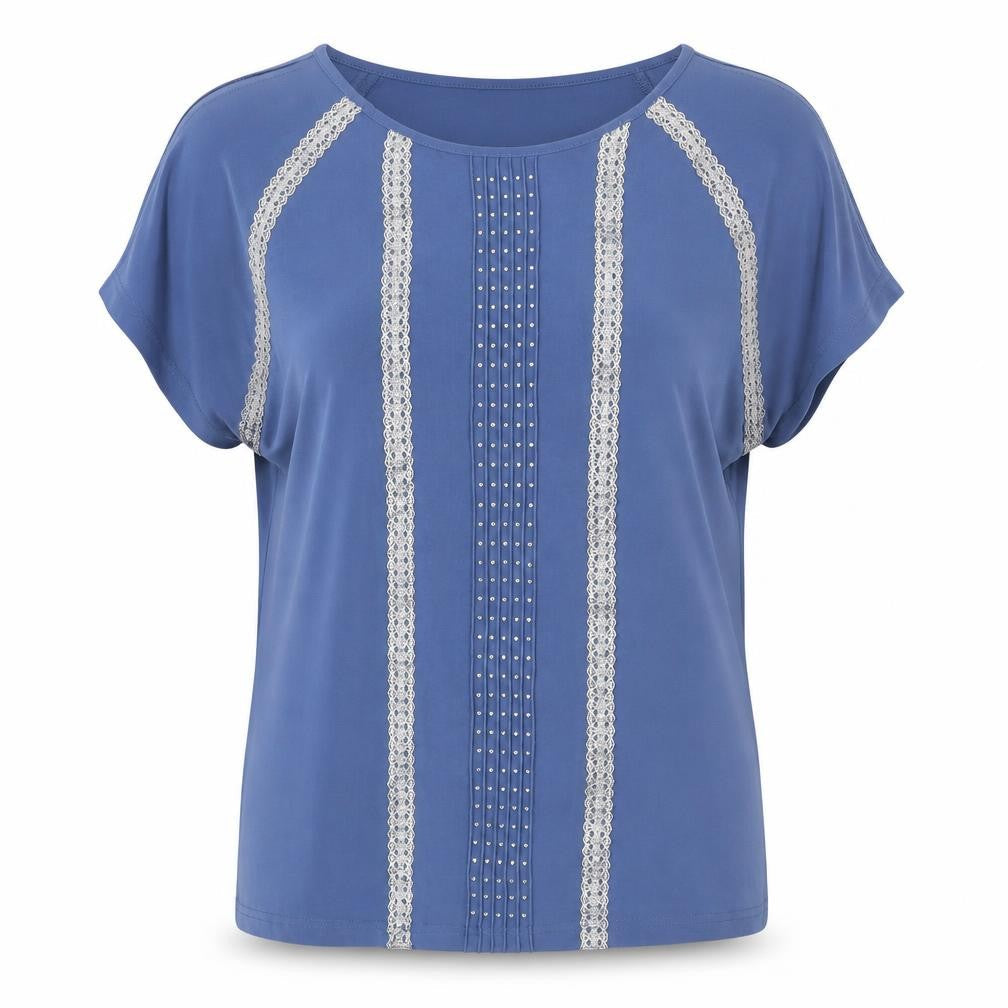 Womens UK Size L Klass Blue Basic Blouse