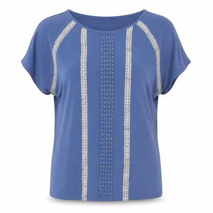 Womens UK Size L Klass Blue Basic Blouse