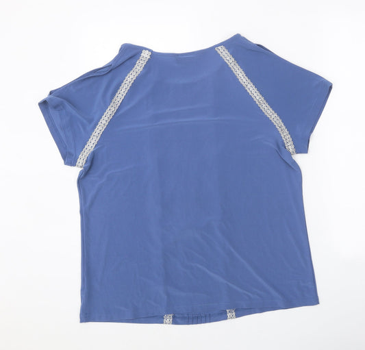 Womens UK Size L Klass Blue Basic Blouse