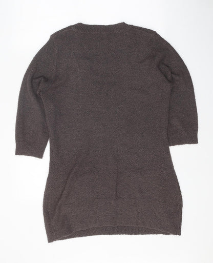 Womens UK Size XL M&Co Brown Tunic Jumper