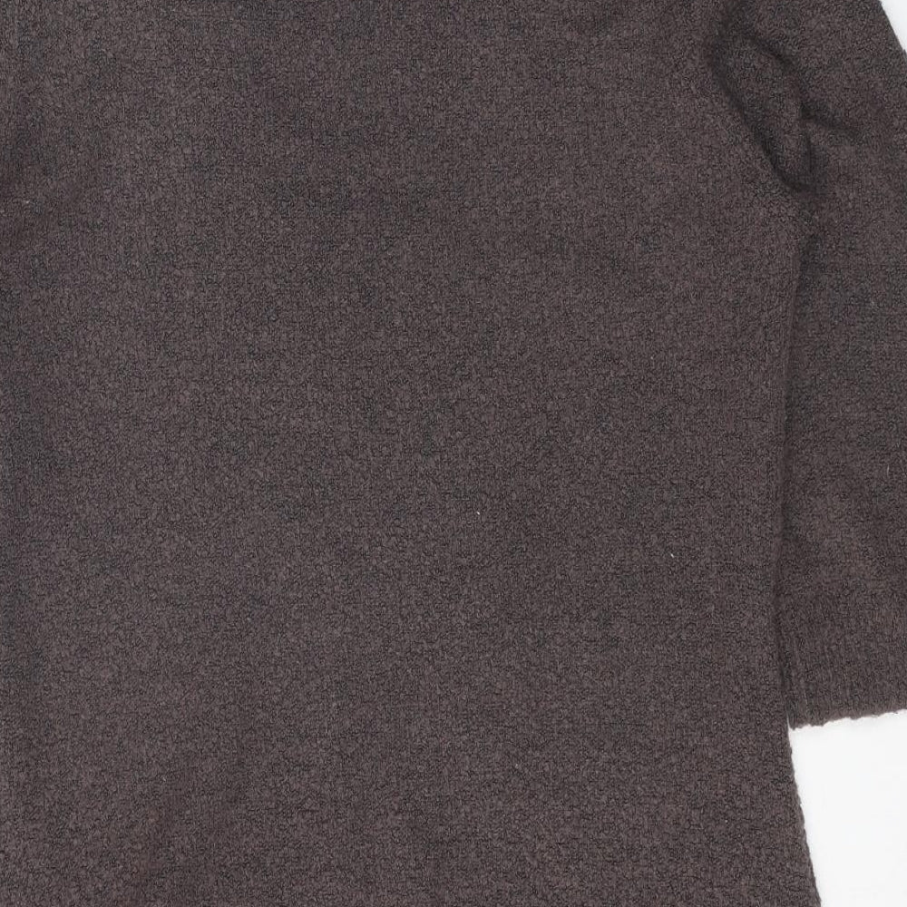 Womens UK Size XL M&Co Brown Tunic Jumper