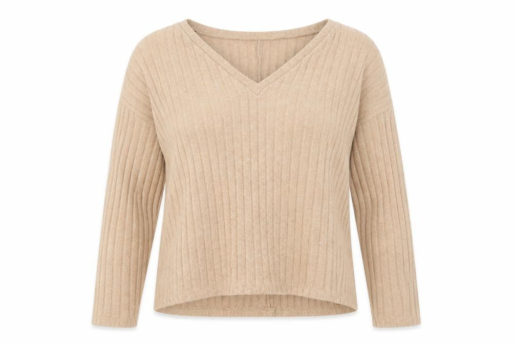 Womens UK Size L Zara Beige Pullover Jumper