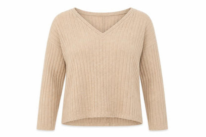 Womens UK Size L Zara Beige Pullover Jumper