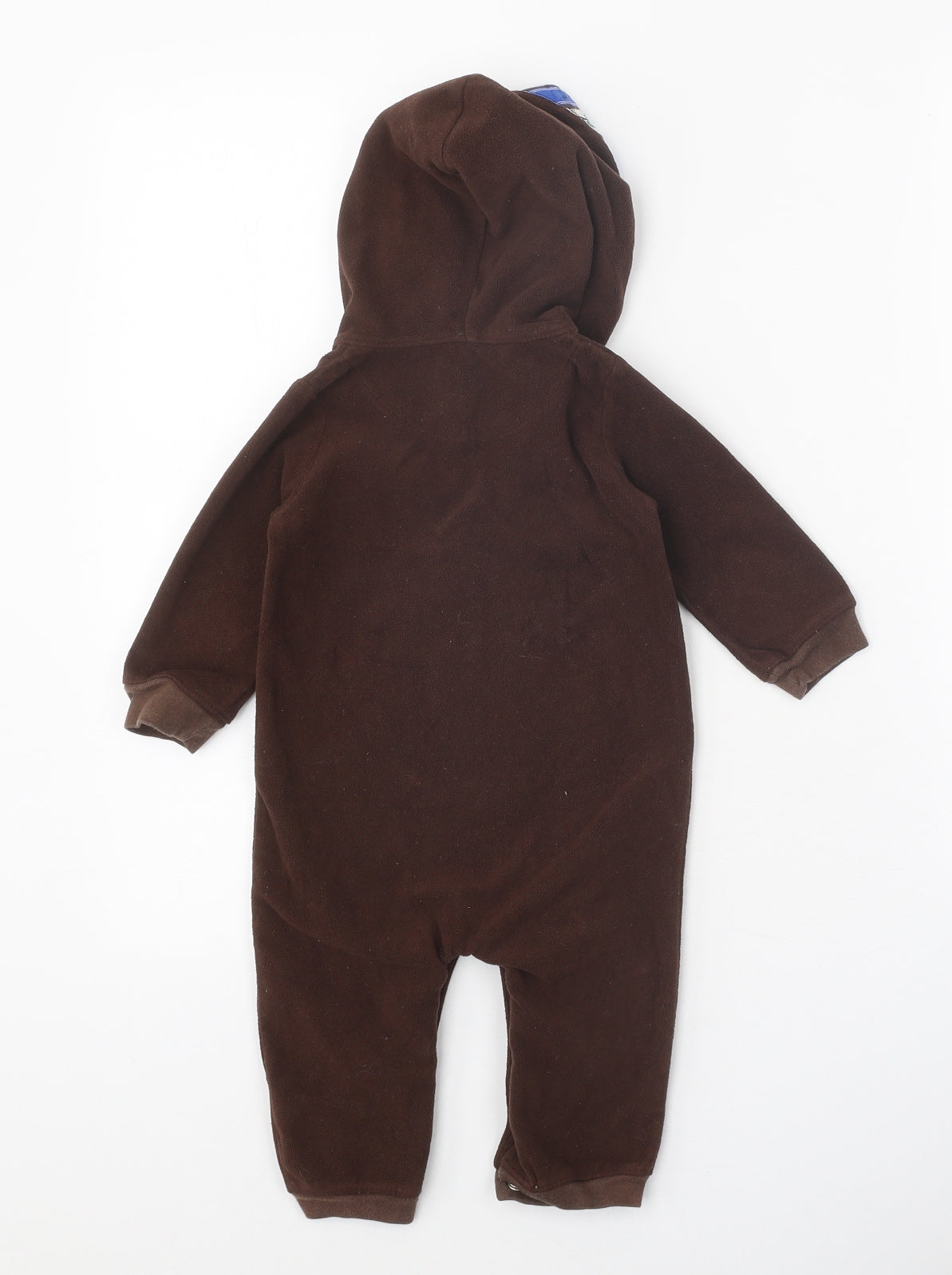 Carter's Brown Geometric 100% Cotton Romper One-Piece Size 12 Months Snap