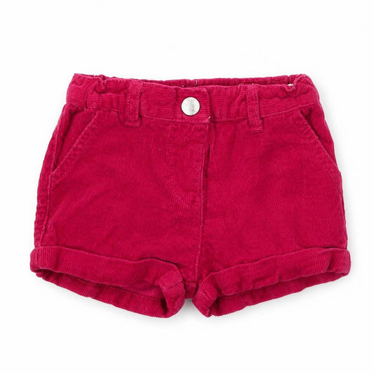 Young Dimension Girls Pink 100% Cotton Cropped Trousers Size 12-18 Months Snap
