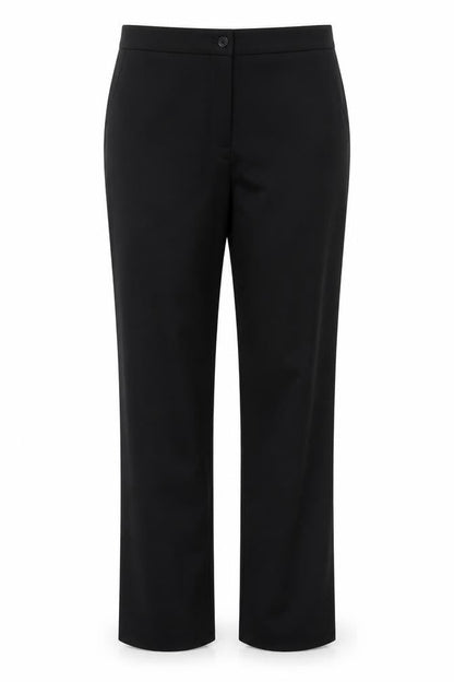 Cloi Womens Black Nylon Trousers Size 14 Regular Zip