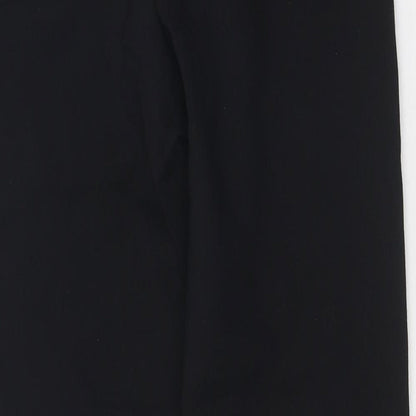 Cloi Womens Black Nylon Trousers Size 14 Regular Zip