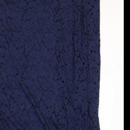 find. Womens Blue Geometric Polyamide Straight & Pencil Skirt Size 2XL