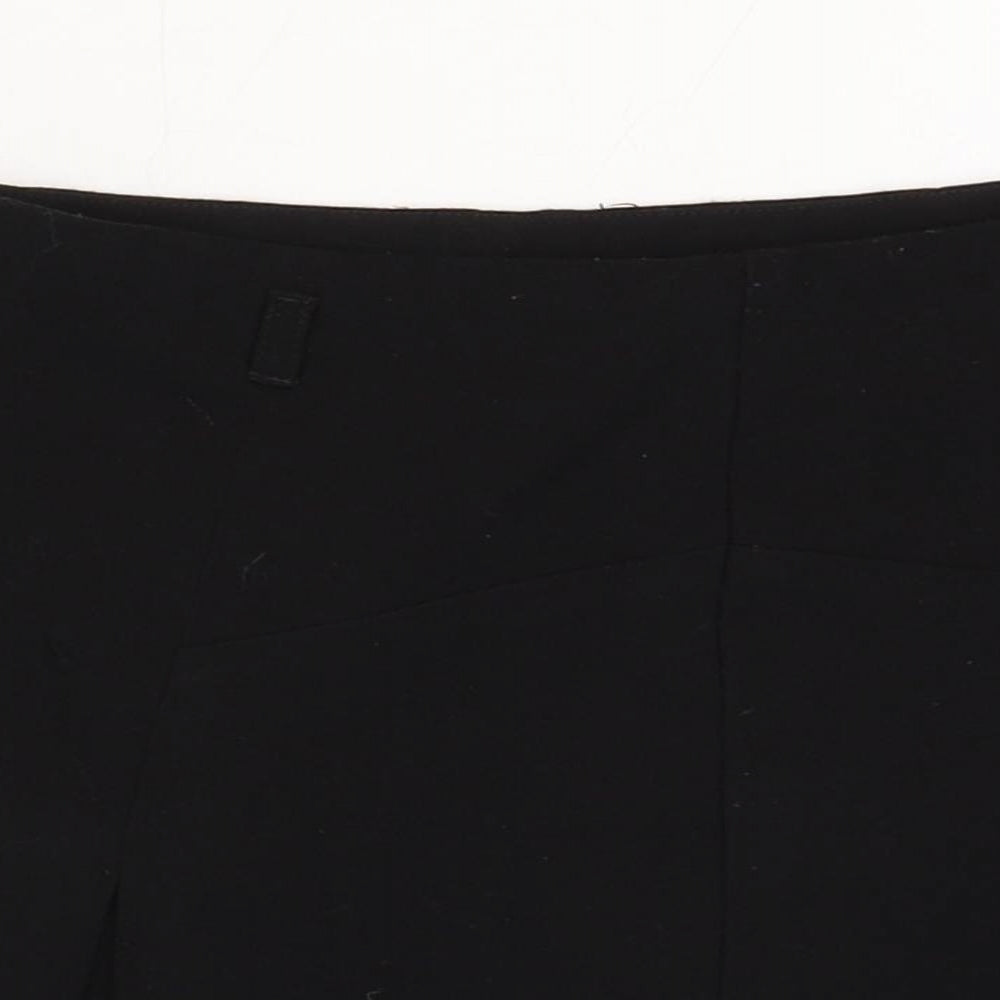 New Look Girls Black Polyester A-Line Skirt Size 12 Years Regular Zip