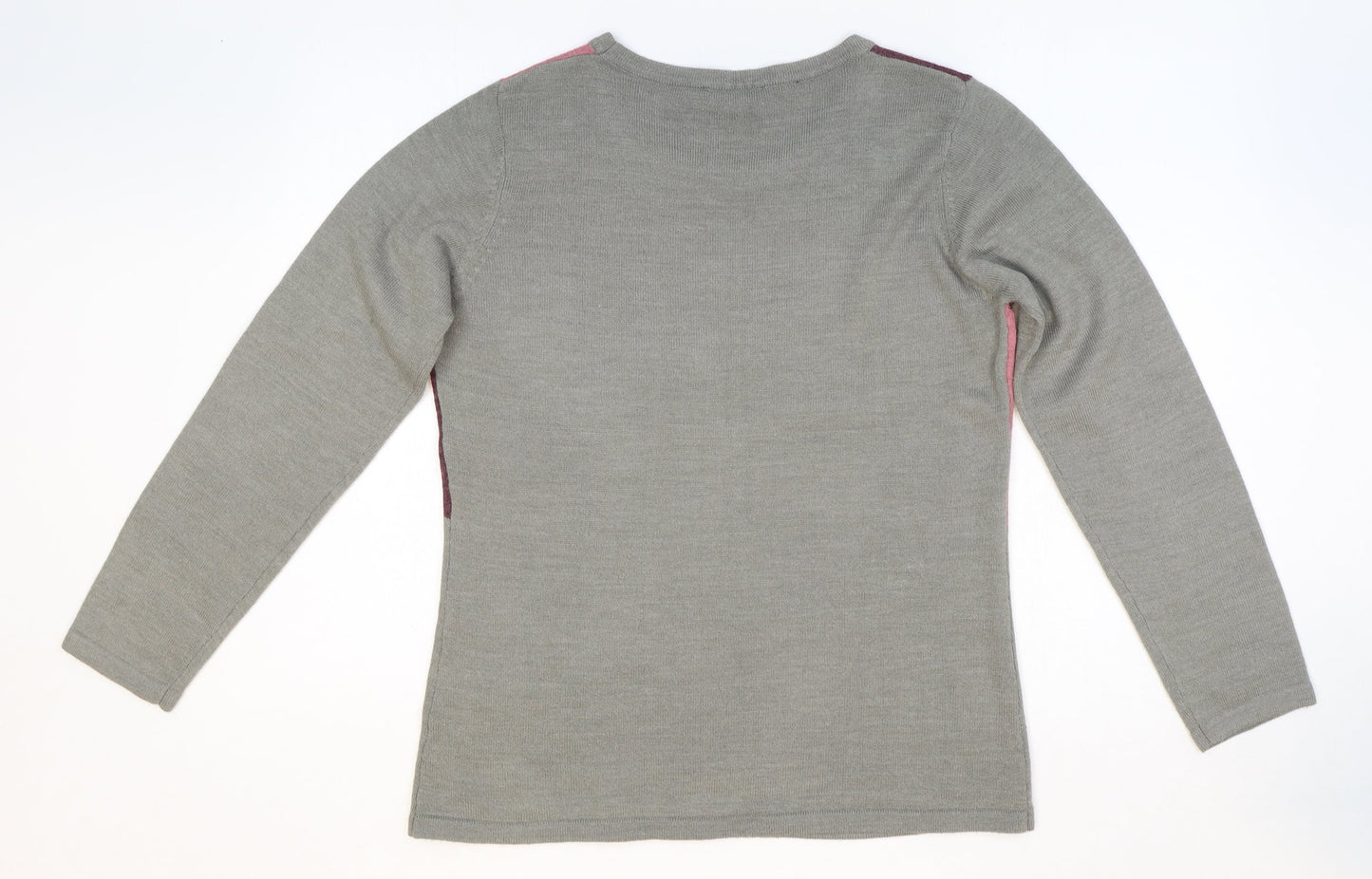 Womens UK Size M Anna Rose Grey Pullover Jumper