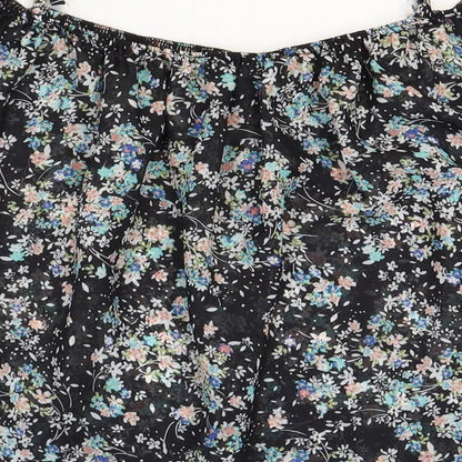 Womens UK Size 10 Atmosphere Black Cropped Blouse
