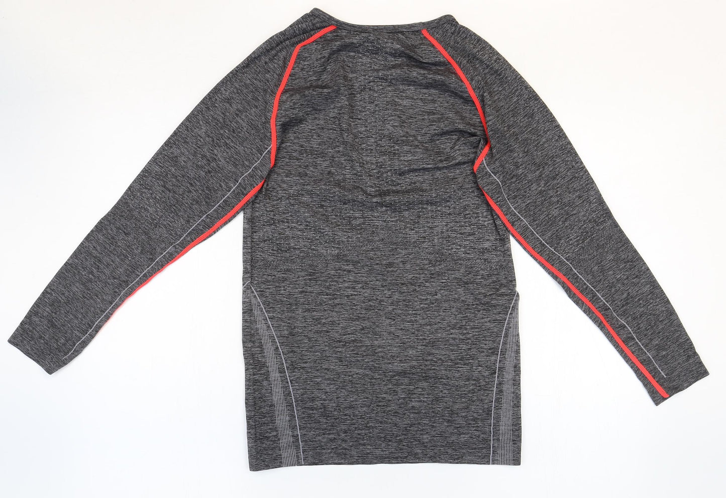 Crane Womens Grey Polyamide Basic T-Shirt Size 16 Round Neck Pullover