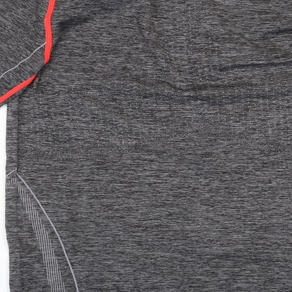 Crane Womens Grey Polyamide Basic T-Shirt Size 16 Round Neck Pullover