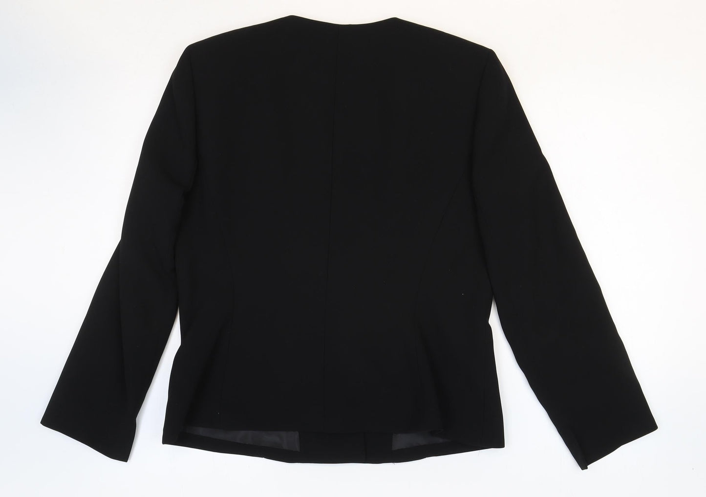 Kasper Womens Black Polyester Jacket Suit Jacket Size 10 - Sequin