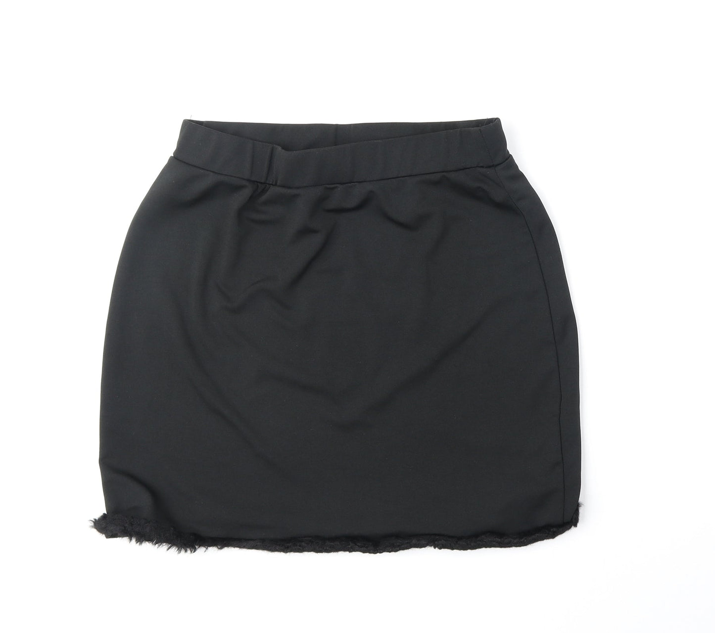 SheIn Womens Black Polyester Mini Skirt Size L