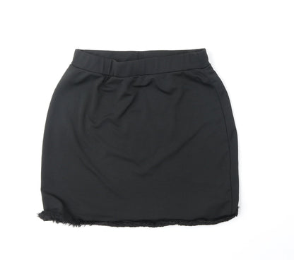 SheIn Womens Black Polyester Mini Skirt Size L