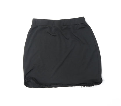 SheIn Womens Black Polyester Mini Skirt Size L
