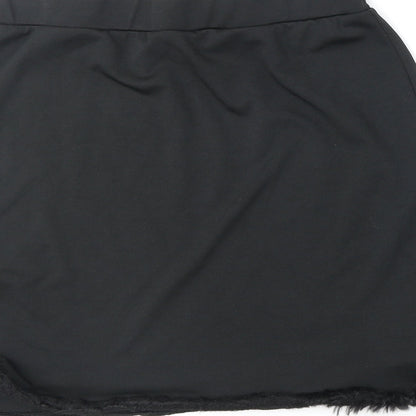 SheIn Womens Black Polyester Mini Skirt Size L