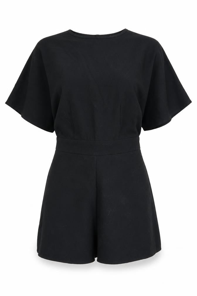 Womens UK Size 6 ASOS One-Piece Black Playsuit
