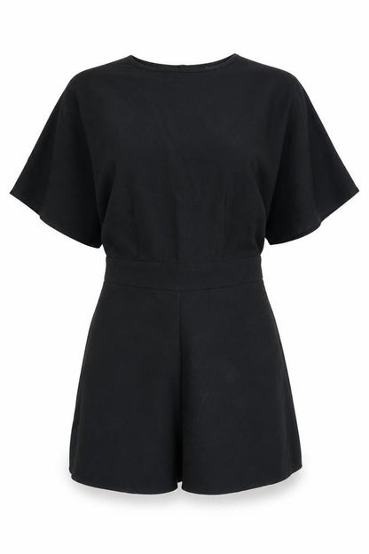 Womens UK Size 6 ASOS One-Piece Black Playsuit