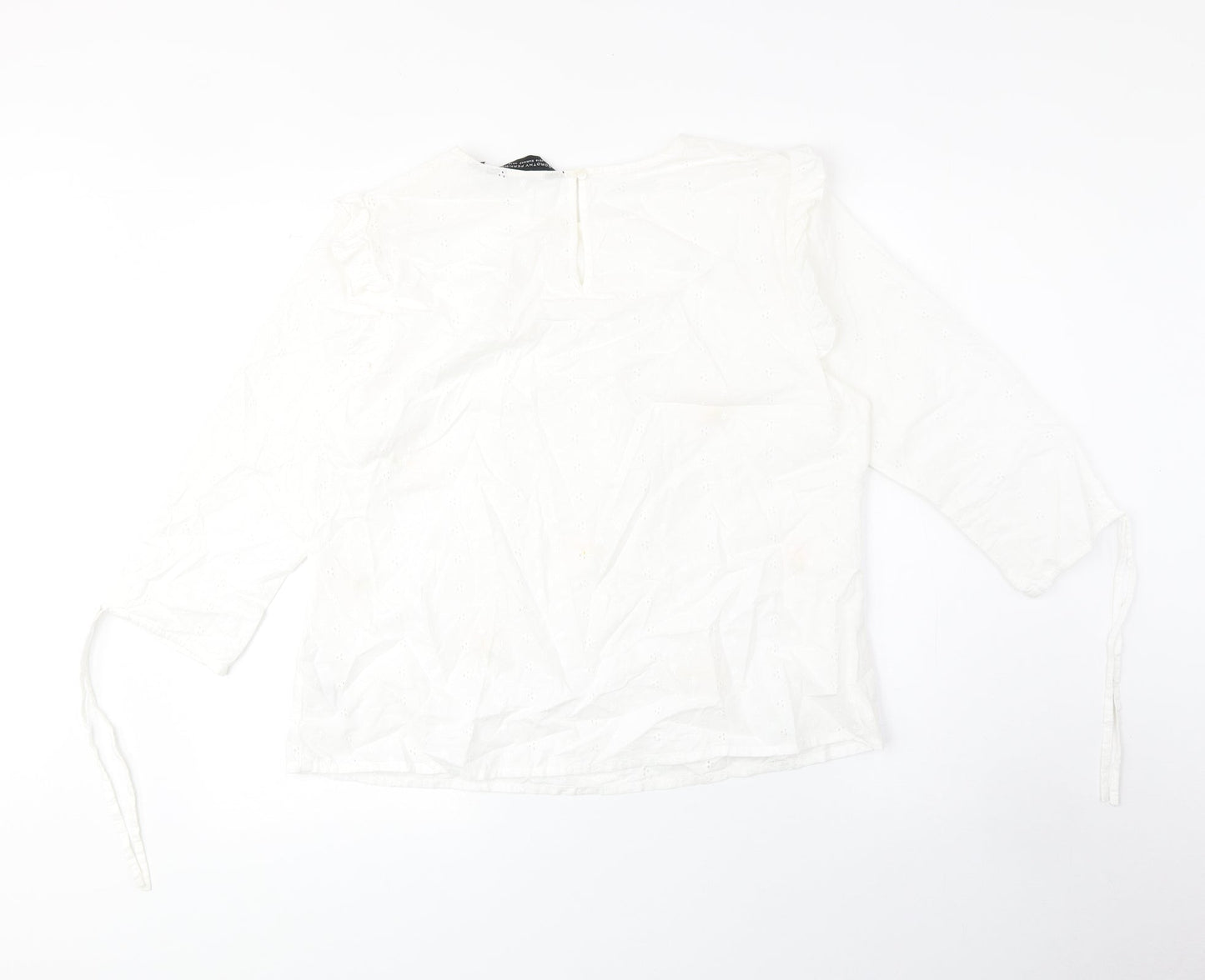 Womens UK Size 14 Dorothy Perkins White Basic Blouse