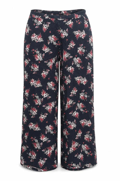 Dizzy Lizzy Womens Black Geometric Polyester Trousers Size XL Regular