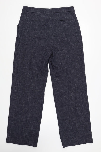 Womens UK Size 10 Marks and Spencer Regular Fit  Blue Trousers