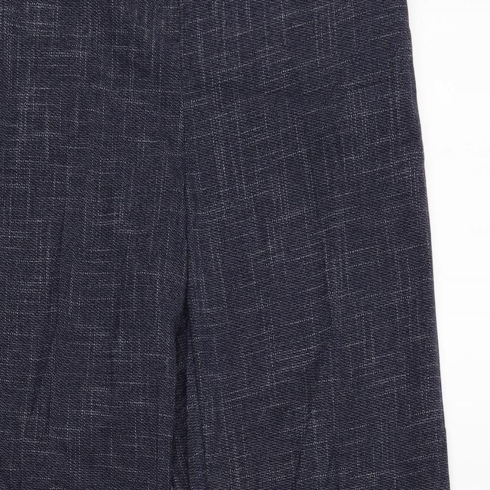 Womens UK Size 10 Marks and Spencer Regular Fit  Blue Trousers