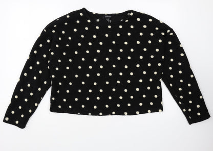 Womens UK Size M New Look Black Pullover Jumper
