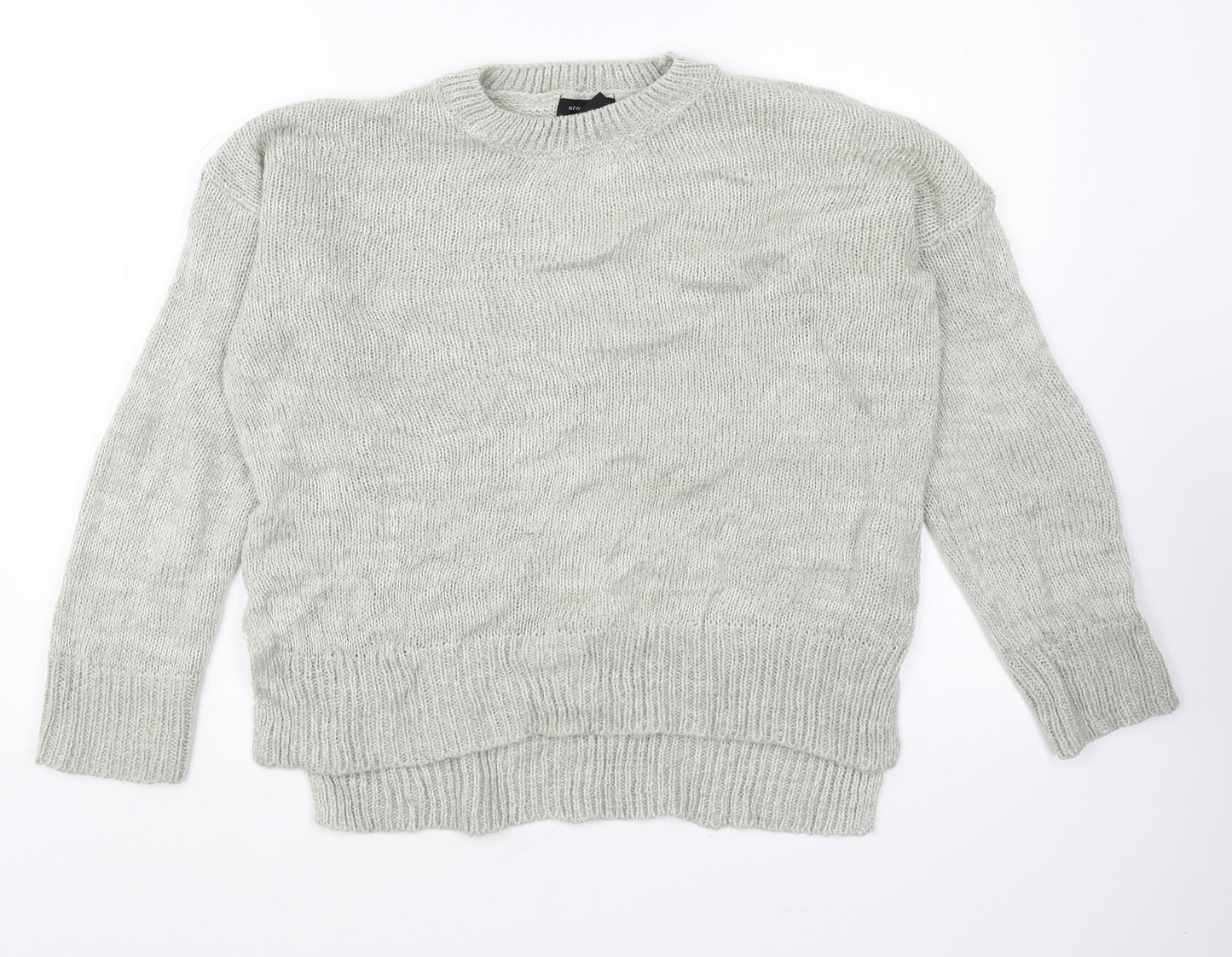 Womens UK Size M New Look Grey Pullover Jumper