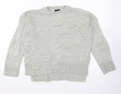 Womens UK Size M New Look Grey Pullover Jumper