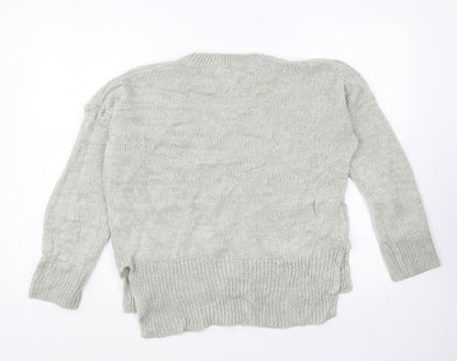 Womens UK Size M New Look Grey Pullover Jumper