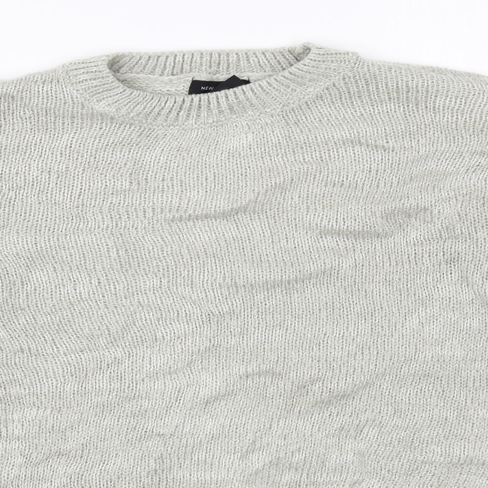 Womens UK Size M New Look Grey Pullover Jumper