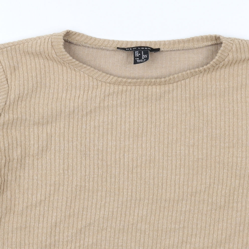 Womens UK Size S New Look Brown Pullover Jumper