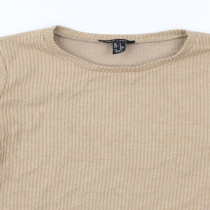 Womens UK Size S New Look Brown Pullover Jumper