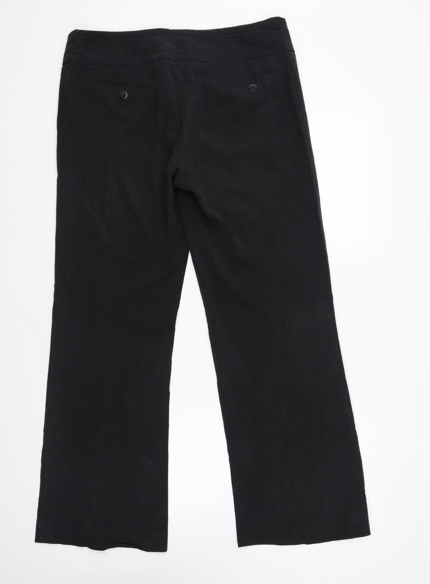 Womens UK Size 12 New Look Regular Fit  Black Trousers